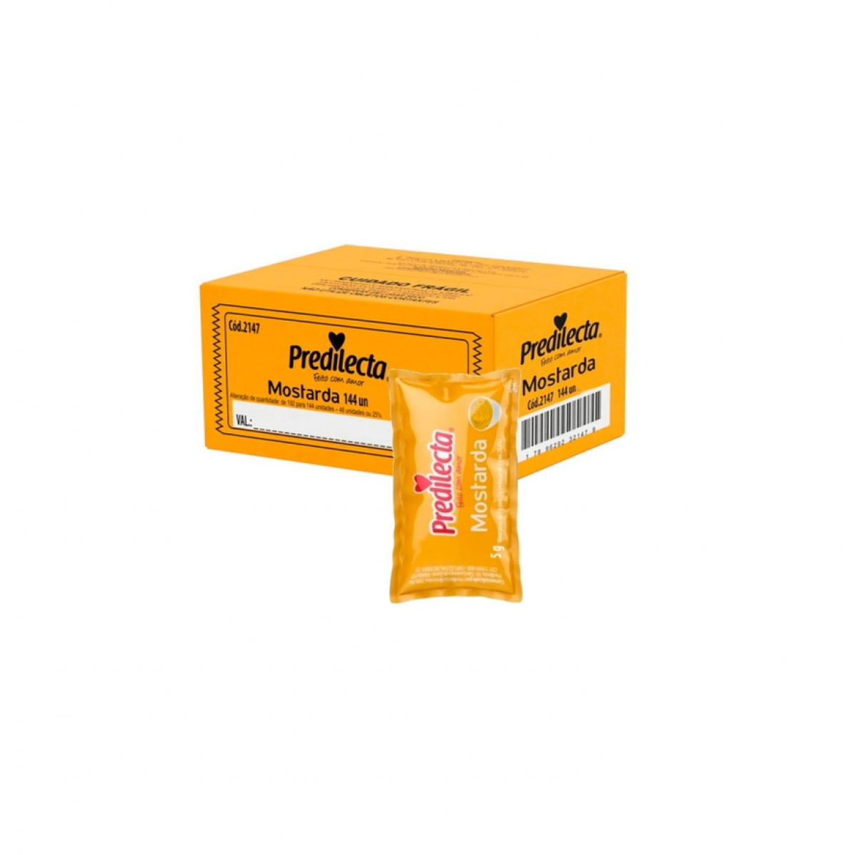 Detalhes do produto Mostarda Predilecta Sachê 7g