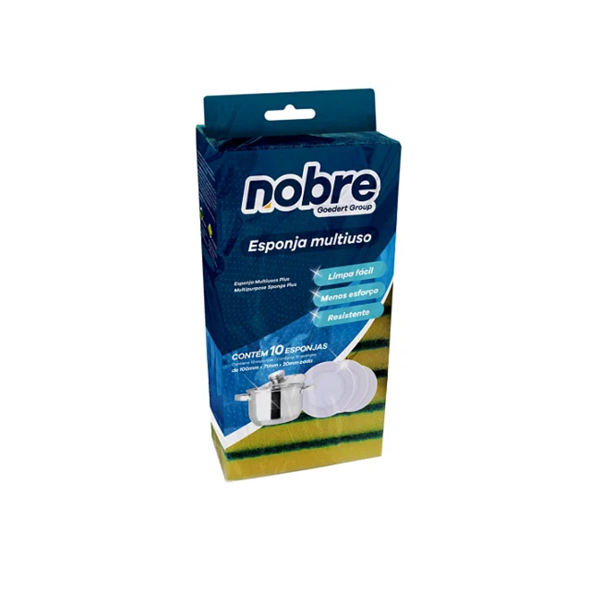 Detalhes do produto Esponja Dupla Face Nobre