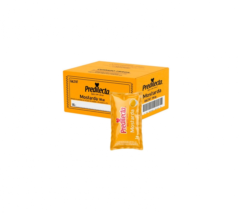 Detalhes do produto Mostarda Predilecta Sachê 7g