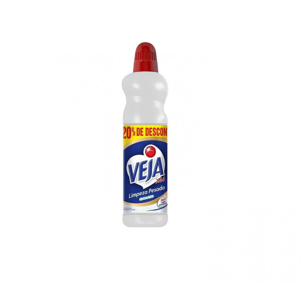 Detalhes do produto Tira Limo Veja X14 c/ Cloro Ativo Limpeza Pesada 500 ml