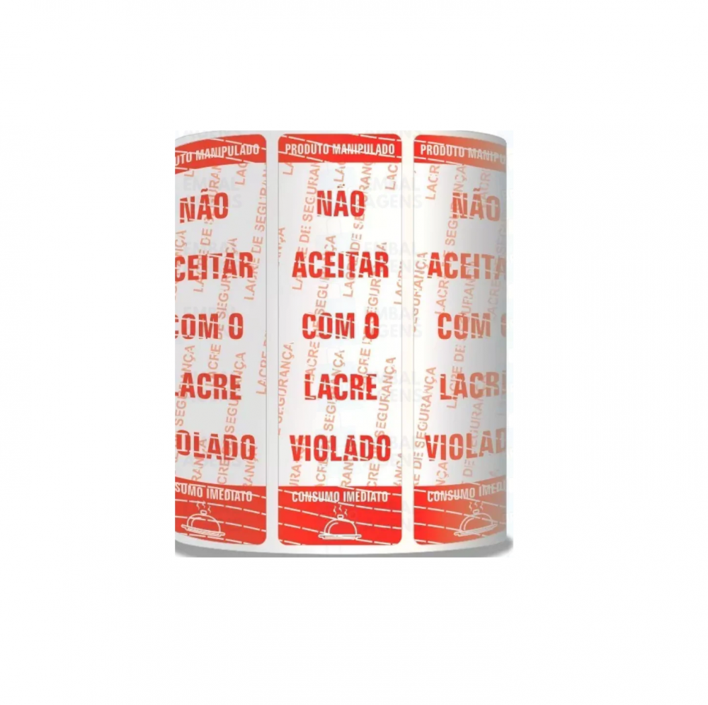Detalhes do produto Etiqueta Lacre de Segurança 
