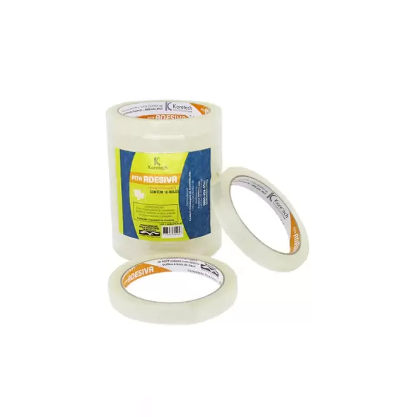 Detalhes do produto Fita Adesiva Transparente 18mm x 50m
