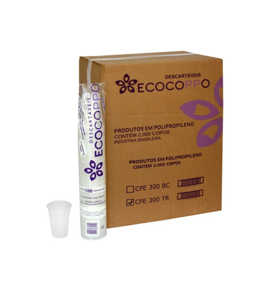 Detalhes do produto Copo Descartável P P 300ml Transparente