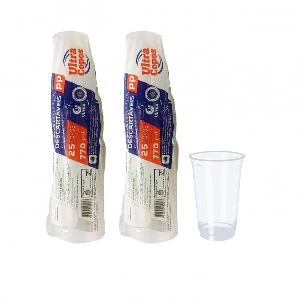 Detalhes do produto Copo Descartável P P 770ml Transparente Liso