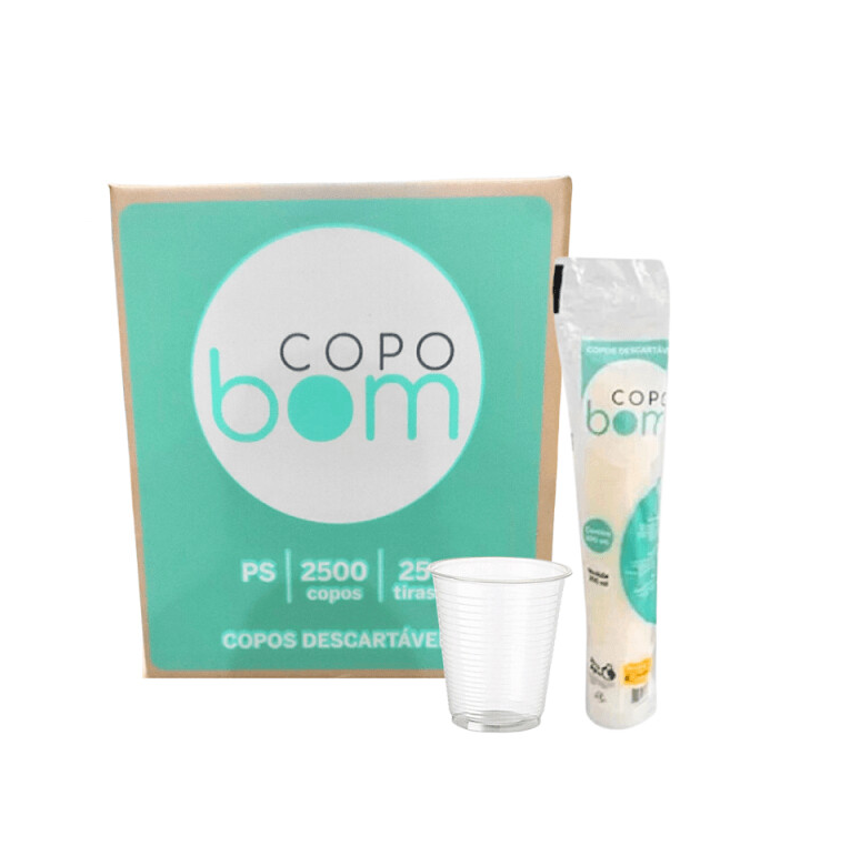 Detalhes do produto Copo Descartável P S 200ml Transparente