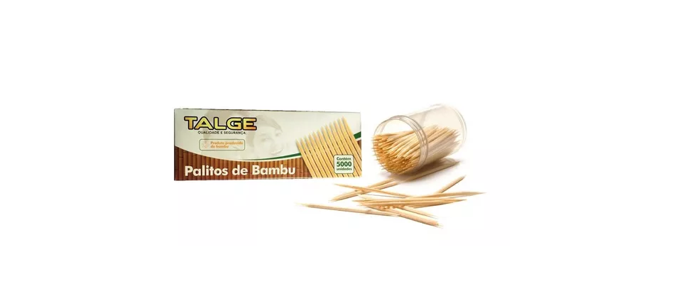 Detalhes do produto Palito de Dente Bambu Solto c/ 5000 