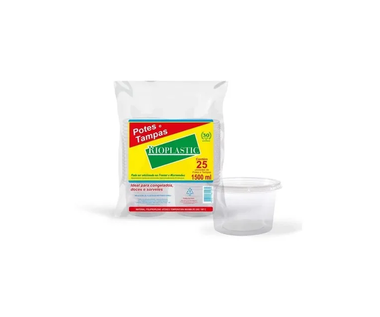 Detalhes do produto Pote Redondo c/ Tampa 1500ml