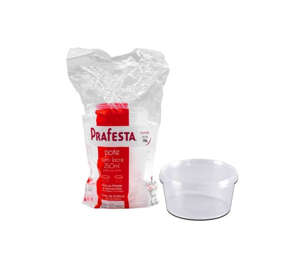 Detalhes do produto Pote Redondo c/ Lacre 250ml