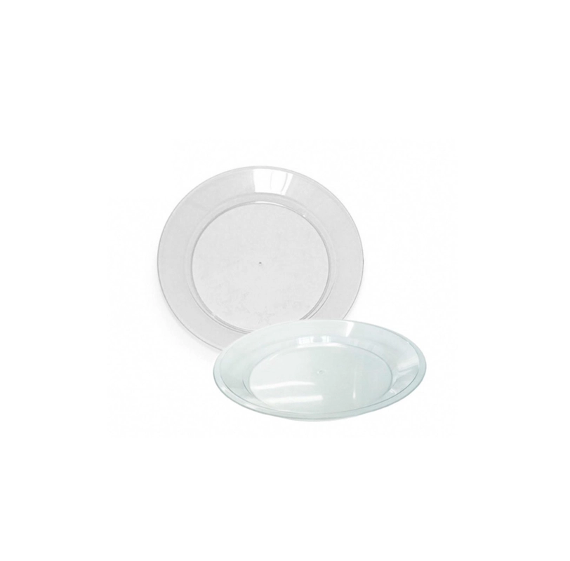 Detalhes do produto Prato Acrílico Cristal Redondo 15 cm