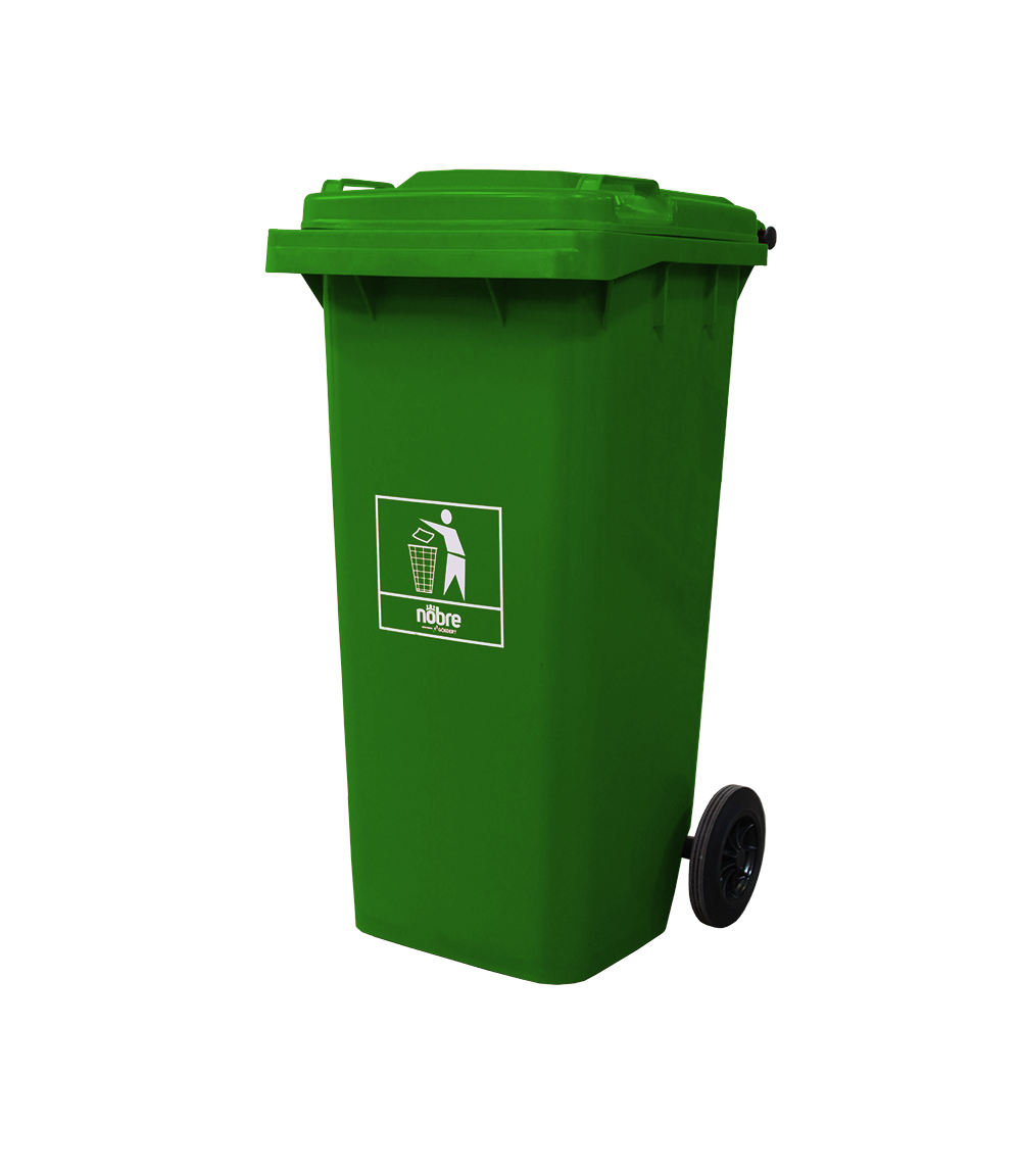 Detalhes do produto Lixeira Plástica Coleta Seletiva 120 L Verde