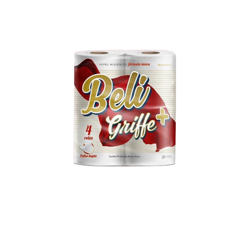 Detalhes do produto Papel Higiênico Folha Dupla Beli Griffe 30m