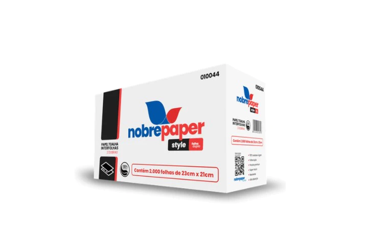 Detalhes do produto Papel Toalha Interfolhas 100% Cel. Folha Dupla Nobre Style c/ 2000