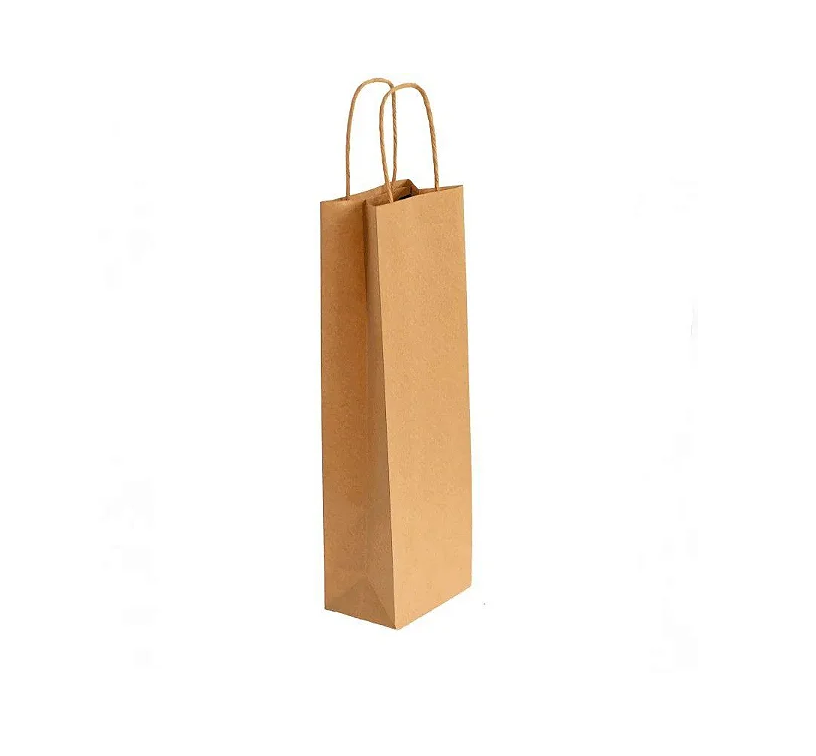 Detalhes do produto Sacola Papel Kraft para Garrafa