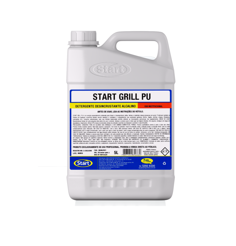 Detalhes do produto Desincrustante Alcalino StartGrill P. U. 5 L