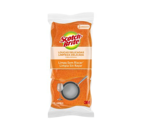 Detalhes do produto Esponja Dupla Face Limpeza Delicada Scotch Brite