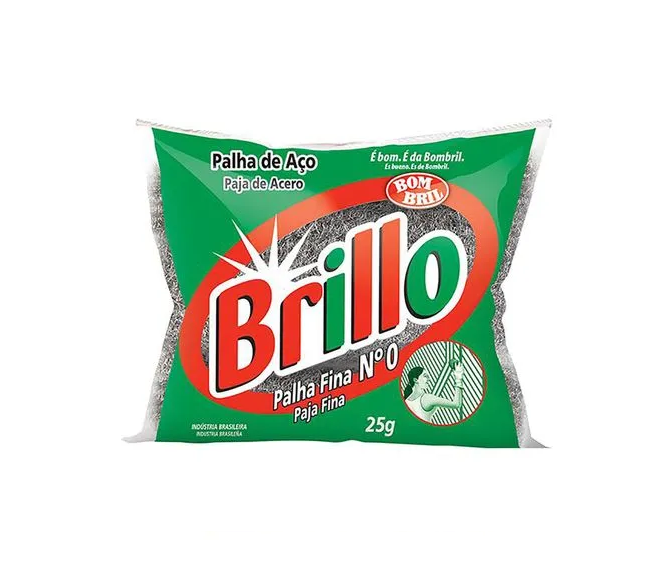 Detalhes do produto Palha de Aço Brillo n. 0