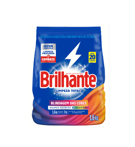 Detalhes do produto Sabão em Pó Brilhante 1,6 Kg