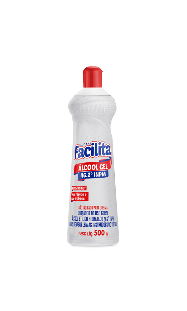 Detalhes do produto Álcool em Gel 46º Facilita 500 g
