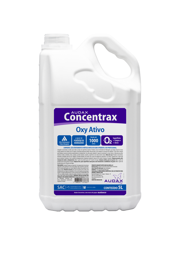 Detalhes do produto Limpador Concentrado Concentrax Oxy Ativo Audax 5 L 