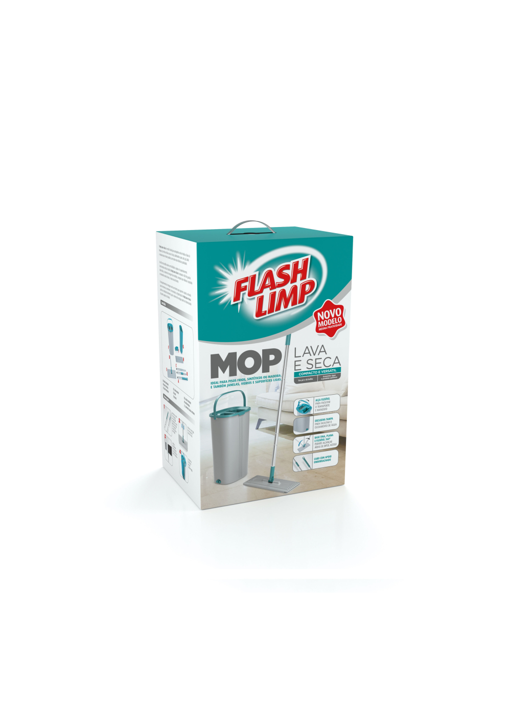 Detalhes do produto Mop Lava e Seca Flash Limp