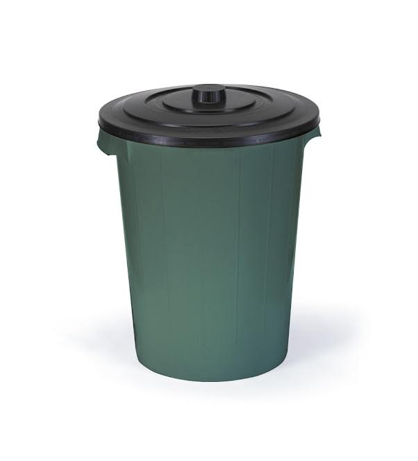 Detalhes do produto Lixeira Plástica c/ Tampa 60 L