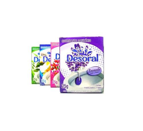 Detalhes do produto Pedra Sanitária Redonda Desoral 25 g
