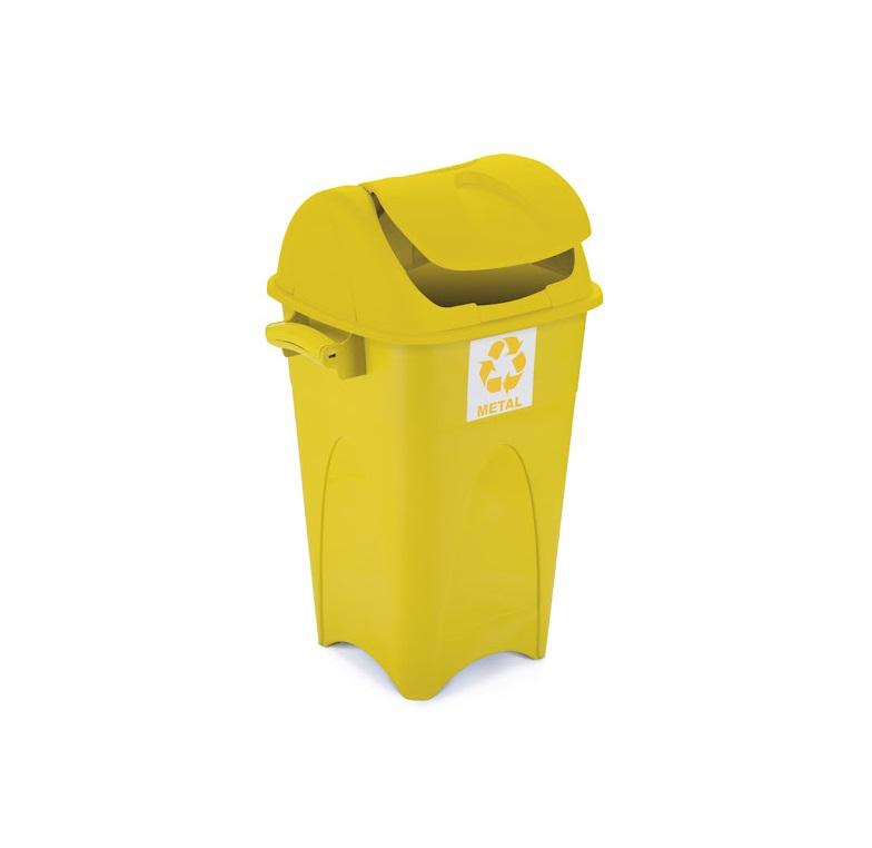 Detalhes do produto Lixeira Plástica Coleta Seletiva 60 L