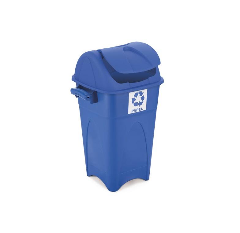 Detalhes do produto Lixeira Plástica Coleta Seletiva 60 L
