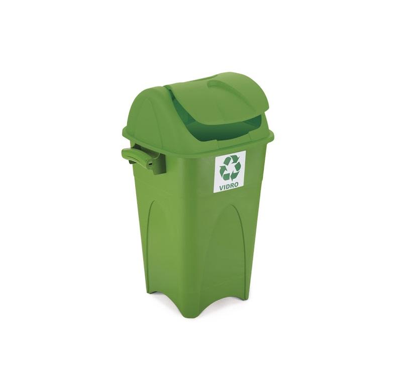 Detalhes do produto Lixeira Plástica Coleta Seletiva 60 L