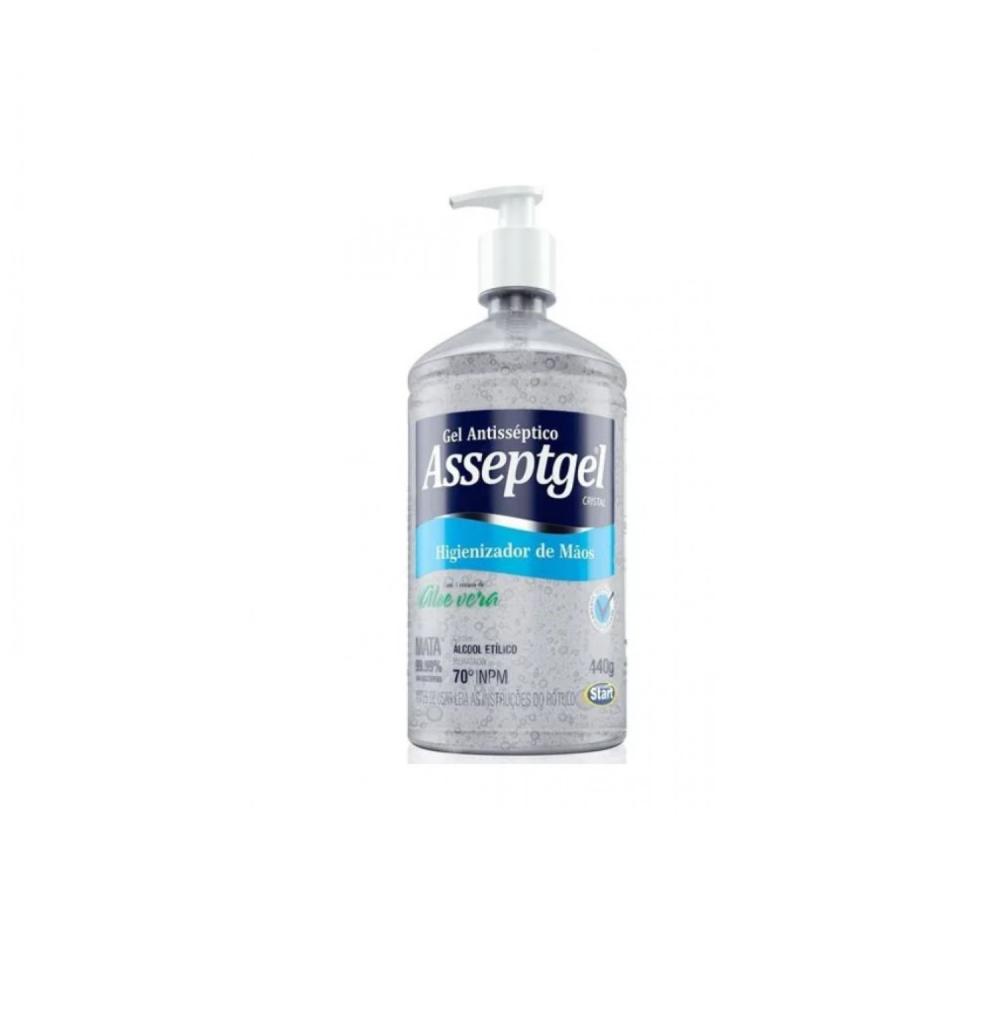 Detalhes do produto Álcool em Gel Antisséptico Asseptgel 420 g 