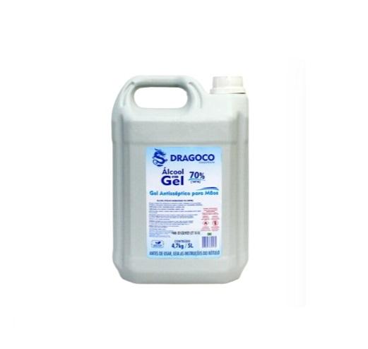 Detalhes do produto Álcool em Gel Antisséptico Dragoco 5 L 