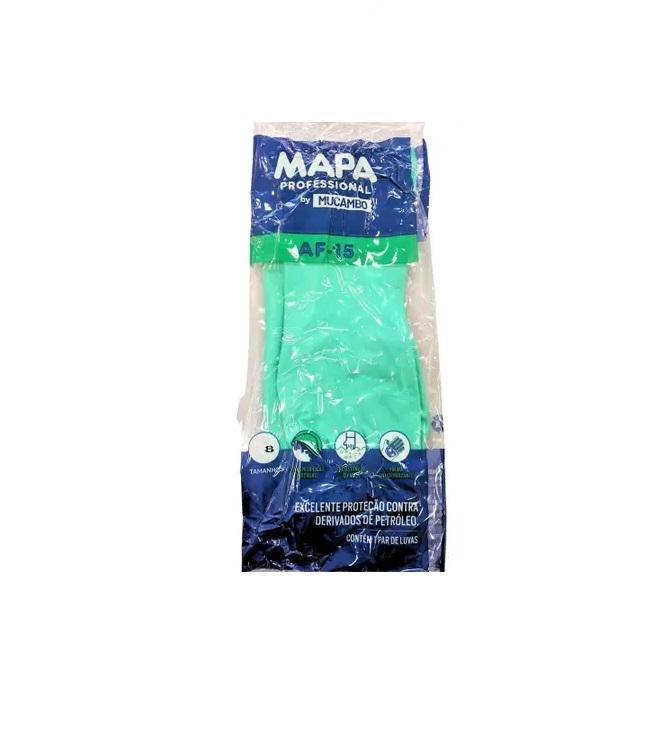 Detalhes do produto Luva Nitrílica Verde Cano Longo