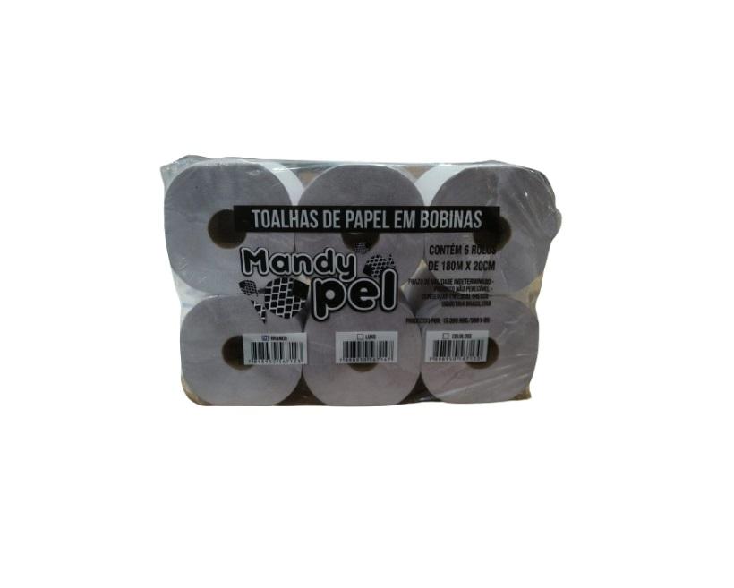 Detalhes do produto Papel Toalha Bobina Branco Mandypel