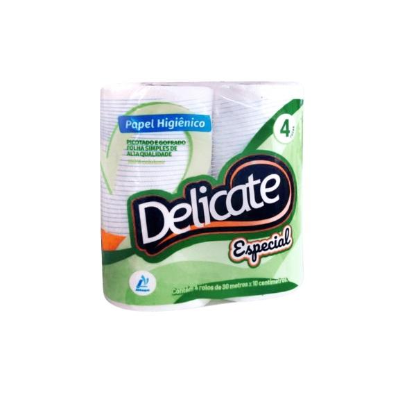 Detalhes do produto Papel Higiênico Folha Simples Delicate Especial 30m