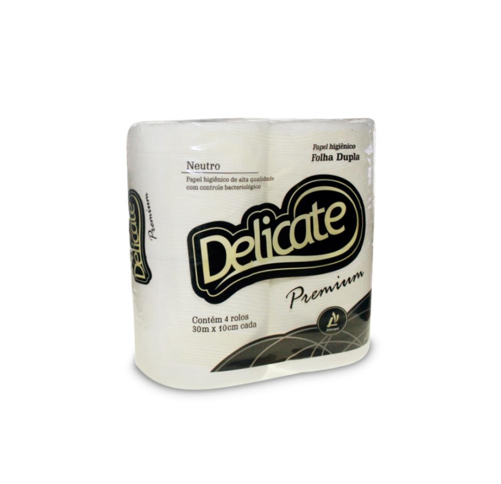 Detalhes do produto Papel Higiênico Folha Dupla Delicate Premium 30m