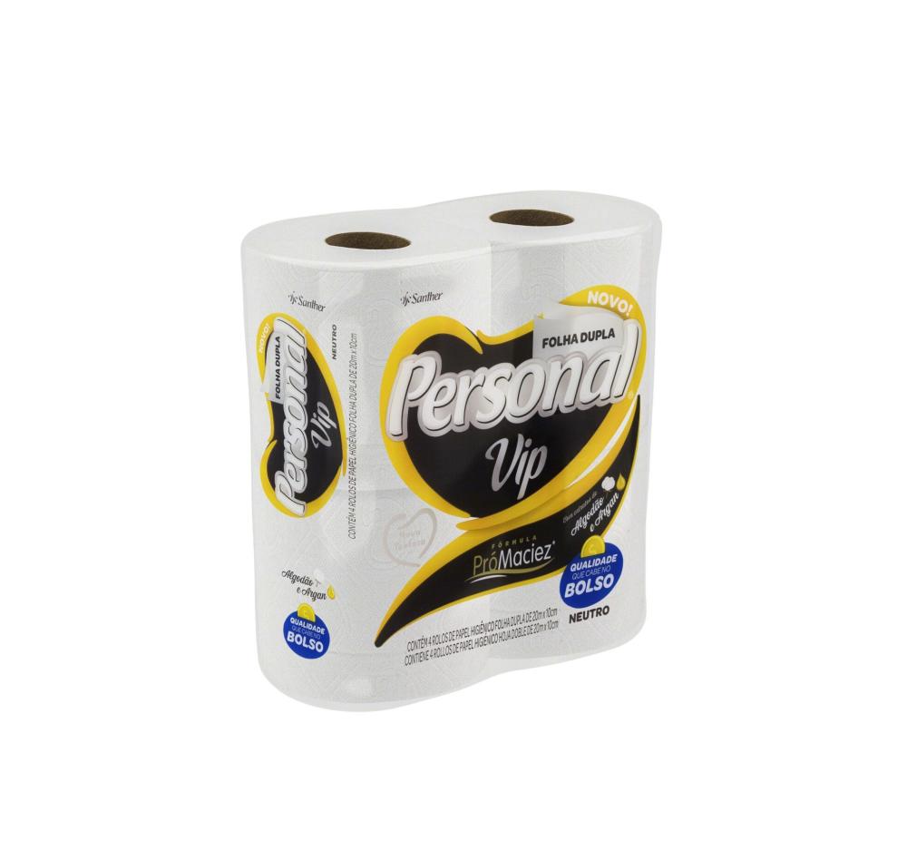 Detalhes do produto Papel Higiênico Folha Dupla Personal VIP 20m