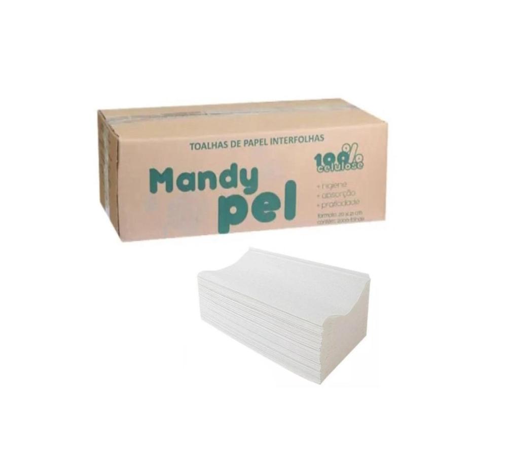 Detalhes do produto Papel Toalha Interfolhas 100% Cel. Mandypel c/ 2000