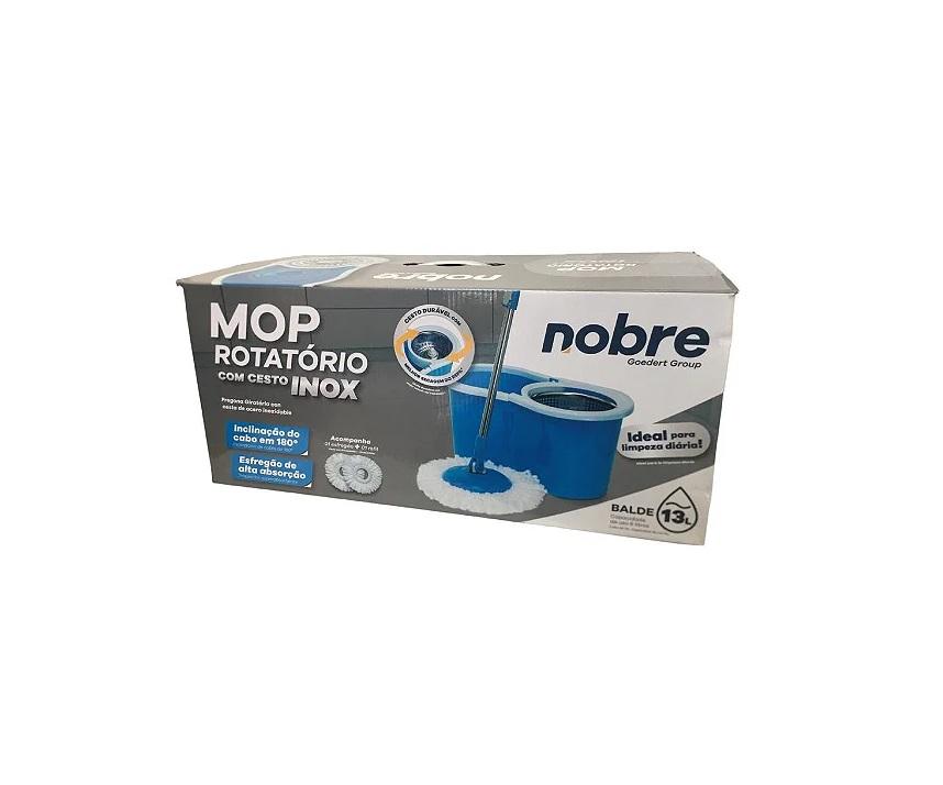 Detalhes do produto Mop Giratório/Rotatório c/ Cesto Inox Nobre