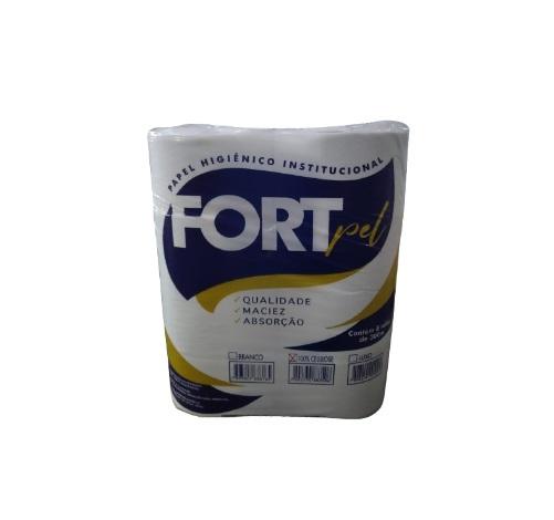Detalhes do produto Papel Higiênico Rolão Folha Simples 100% cel. Fortpel 300m